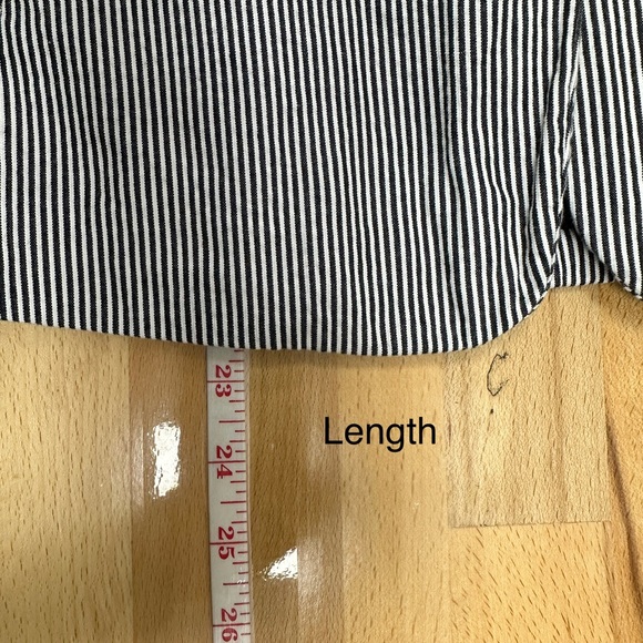 Banana Republic Factory Seersucker Striped Blazer Jacket size 4 Navy and White - Picture 10 of 14